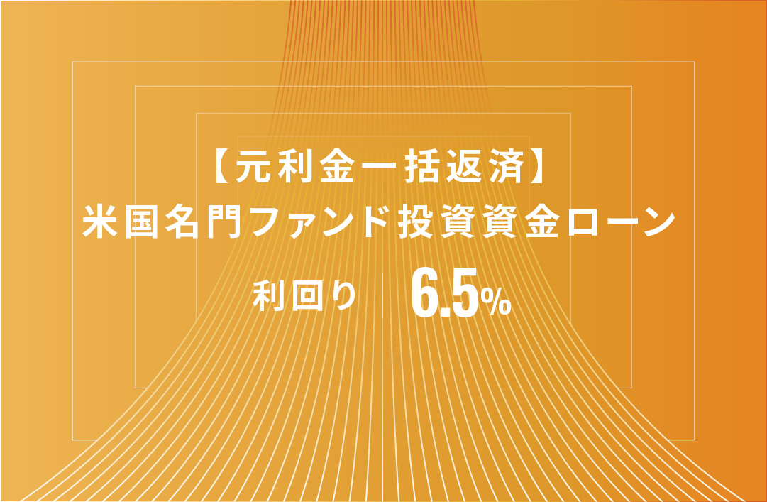【元利金一括返済】米国名門ファンド投資資金ローンID603